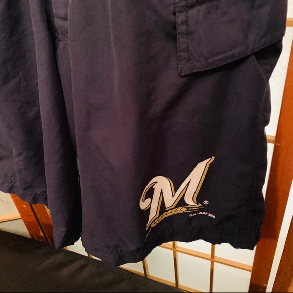 MLB Milwaukee Brewers G-III Swim Trunks - Picture 3 of 7
